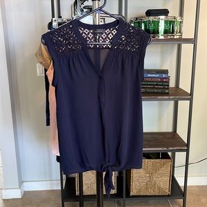 Navy blue top